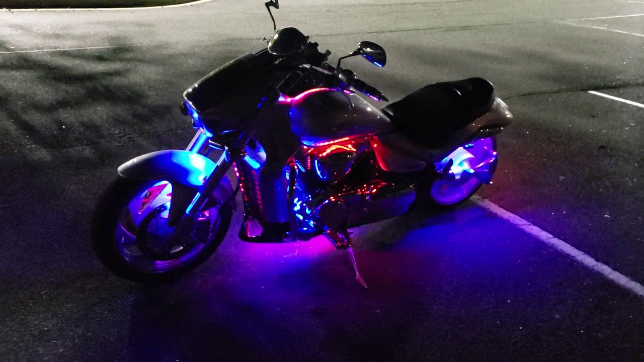 Custom LED lights on M109R YouTube