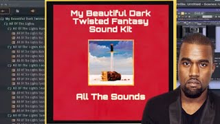 Kan(Ye) West Mbdtf Studio Sound Kit - EVERY SINGLE SOUND OFF THE ALBUM - Loops/Stems/One Shots/Drums