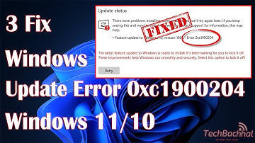 Windows Update Error 0xc1900204 In Windows 11 10