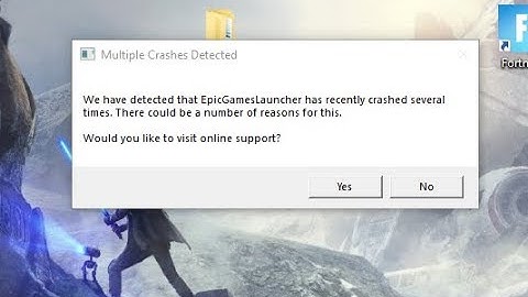 Multiple Crashes Detected-We have detected that epic games launcher has recently crashed Fixed 2020
