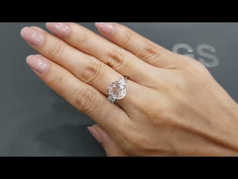 Rare Padparadscha sapphire 4.03 carats in oval cut, Madagascar Video  № 3