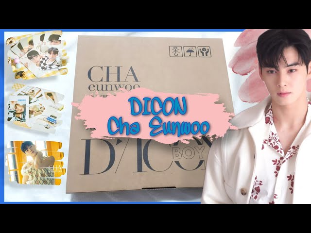 CHA EUNWOO DICON 雑誌とフォトカードセット Unboxing: Dicon Boy Magazine - Cha Eunwoo (happyday:) - YouTube