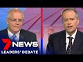 Leaders' Debate 2019 | Scott Morrison & Bill Shorten | 7NEWS