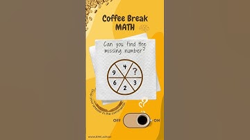 Coffee Break Math Challenge! 🤔 Can You Find the Missing Number? | Brain Teaser #MathPuzzle