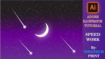 Create Night Sky Easily | Adobe Illustrator Tutorial