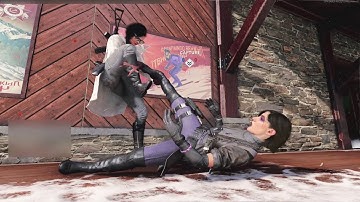 [RYONA] Park vs Maxis (Noir, downed) #2 BALLBUSTING Swift Kick Execution CoD Black Ops Cold War