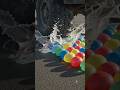 Unbelievable Water Balloon Crushing! 🛞💦 #shorts #viral #trending #cartyre