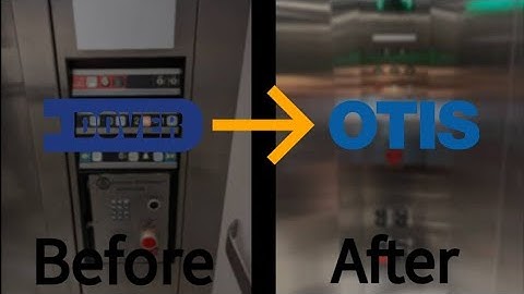 BEFORE & AFTER MOD! NEW OTIS (Dover) Elevators at The Soldiers & Sailors Garage in Pittsburgh, PA.