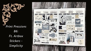 Plan With Me| Print Pression B6: Ft. Artbox Stickers |Tiffsplanit