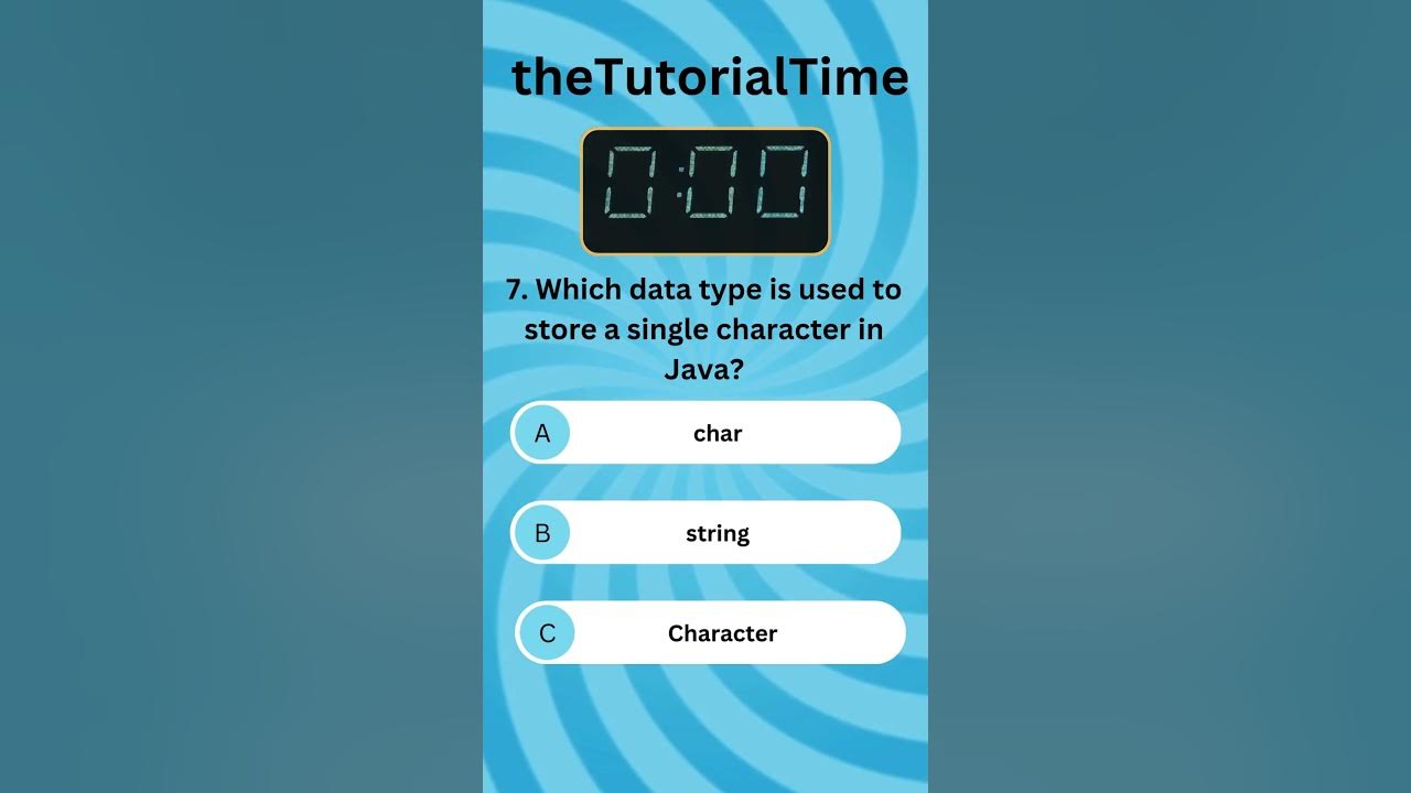 10 simple Java quiz questions with multiple choice answers - YouTube