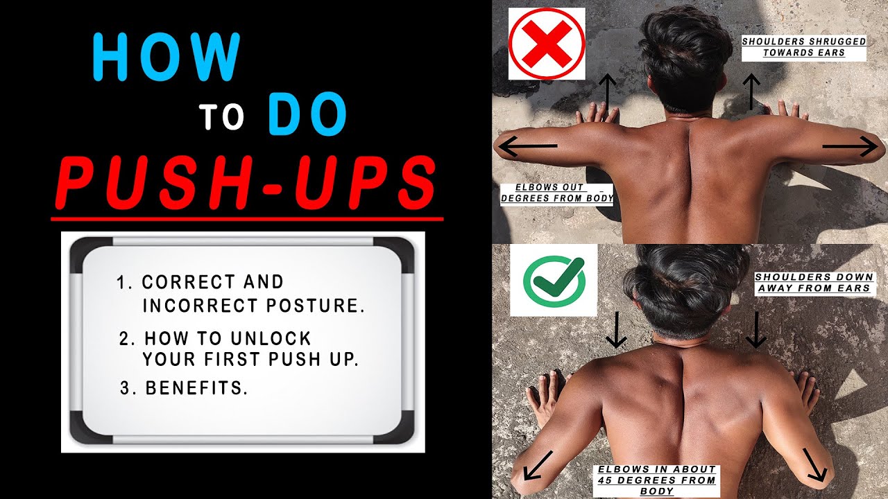 How To Do Push-Ups For Beginners | Step By Step Push Up Guide #pushups ...