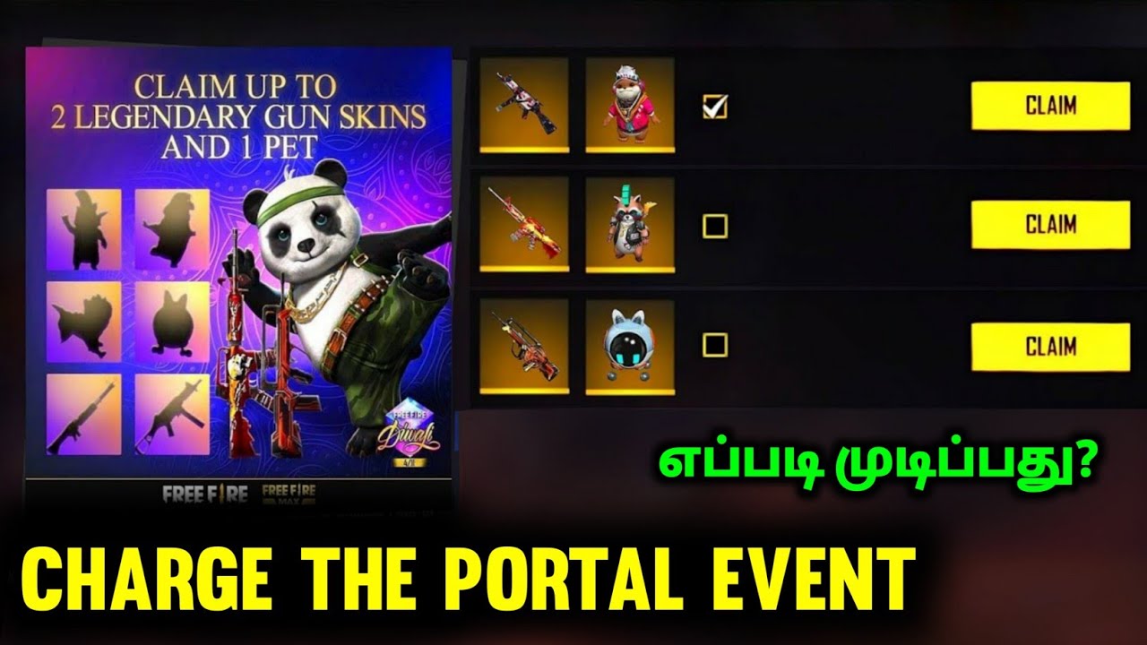 How To Complete Charge The Portal Event Tamil | Come Home To Free Fire Event Tamil