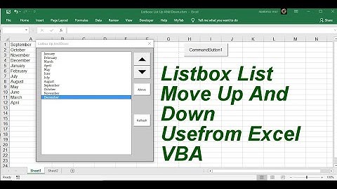 Listbox List Move Up And Down Userform ExcelVBA