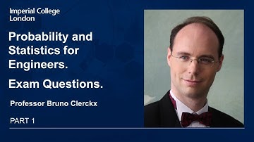 Probability and Statistics for Engineers - Exam Questions (Part 1 of 2)