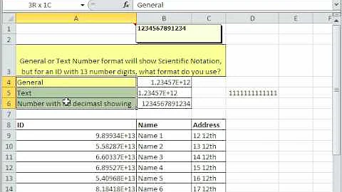 Excel Magic Trick 477: 13 Digit Number ID Shows Scientific Notation!?