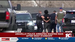 VIDEO: Amarillo police arrest wanted man after SWAT situation