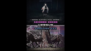 Shinobu kocho vs scorpius rex #short #demonslayer #jurassicworldcampcretaceous