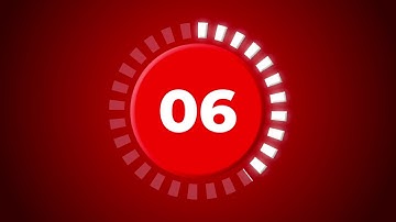 4K Countdown Clock Timer Animation | 10 Sec Motion Graphics | Modern Tech | No Copyright | TCMR