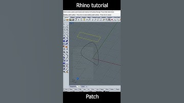 Rhino 3D/Patch surface option#tutorial