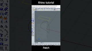 Rhino 3D/Patch surface option#tutorial