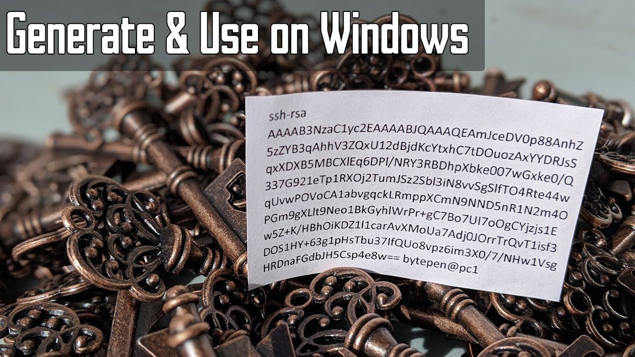 SSH Keys: Generate and Use on Windows