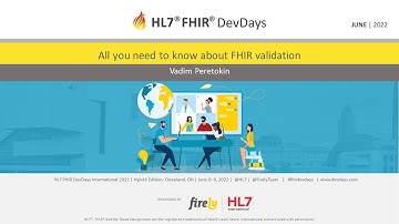 Vadim Peretokin - All you need to know about FHIR validation | DevDays June 2022