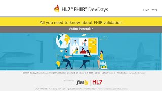 Vadim Peretokin - All you need to know about FHIR validation | DevDays June 2022 Profile