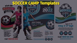 How To Use Football Flyers In Photoshop |Sheri Sk| Soccer Camp Templates screenshot 5