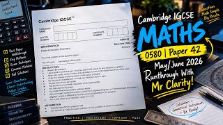 Video 7 | IGCSE Maths 0580 | May/June 2026 Paper 42 🔥 | Question 7(b)