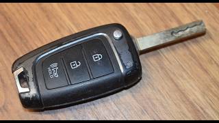 2018 - 2022 Hyundai Accent & Sonata Keyless Entry Flip Key Fob Battery Replacement