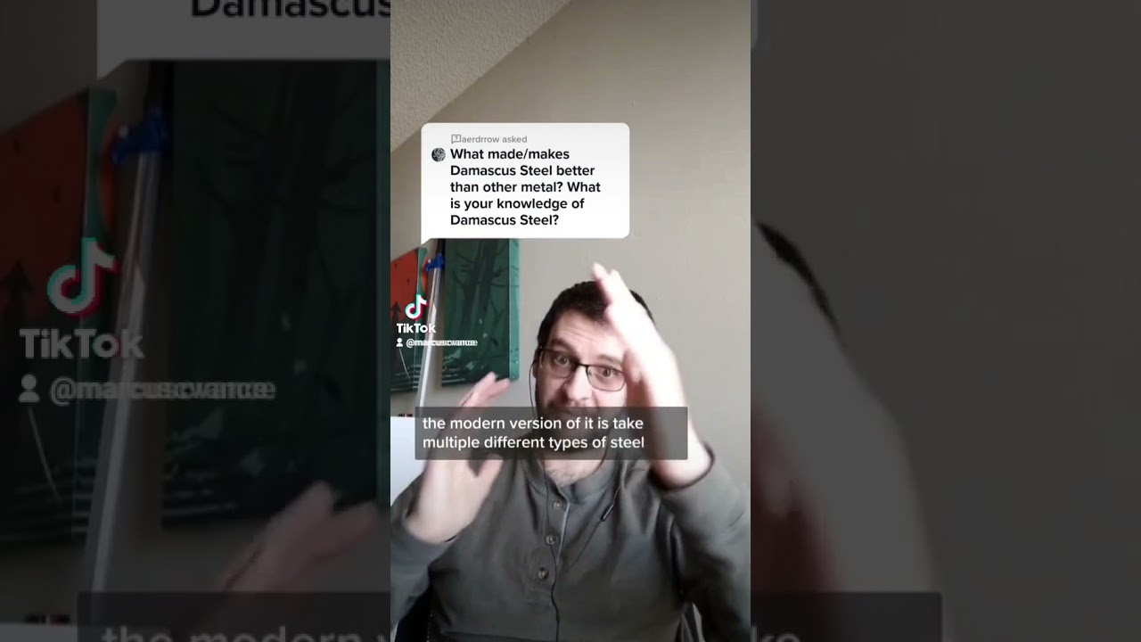 Дамасская сталь означает две разные вещи. 