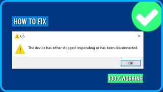Celebrity How to Fix the Device Has Either Stopped Responding or Has Been Disconnected Profile
