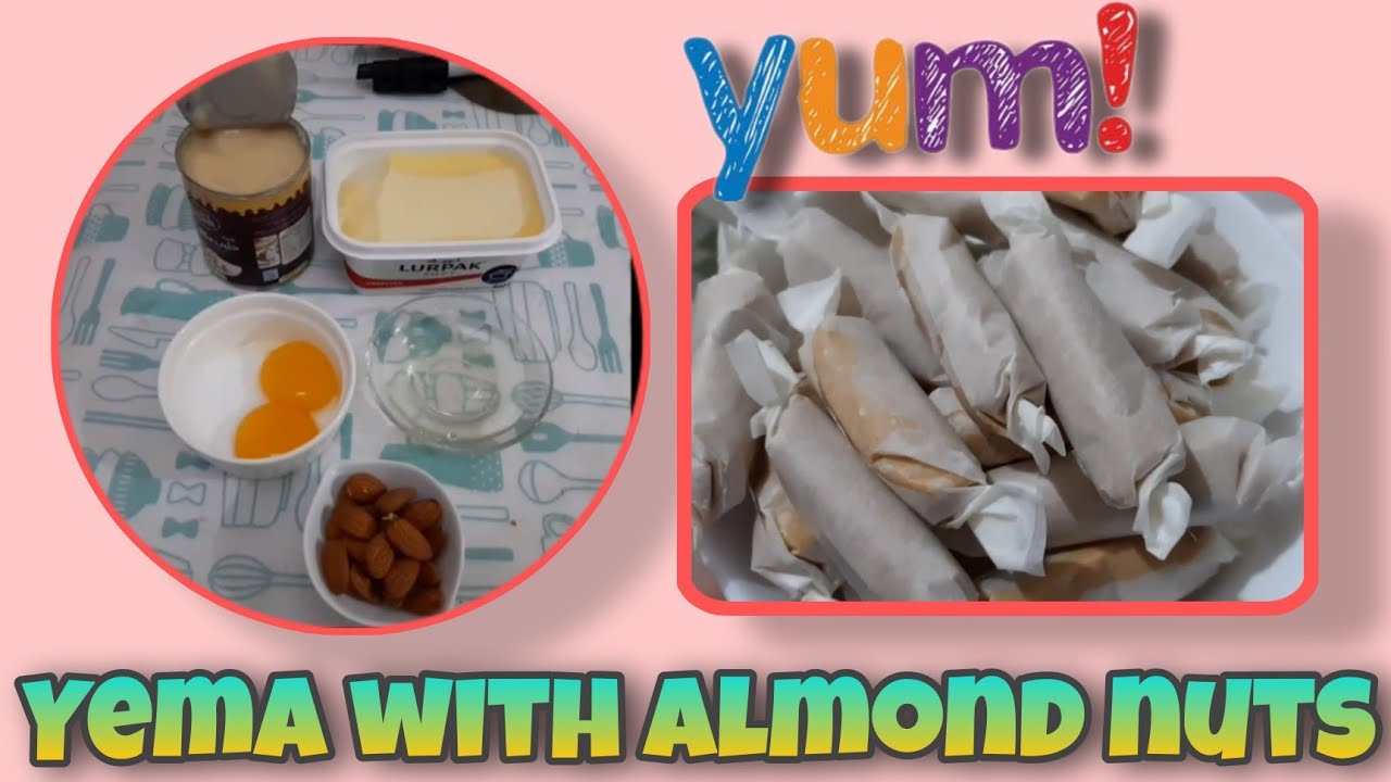 Yema with almond nuts || its joeds