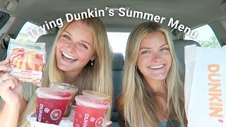 Trying Dunkin's New Summer Menu Items