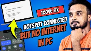 How to FIX Hotspot Connected But NO Internet in PC/laptop (100%working) 2023 screenshot 5