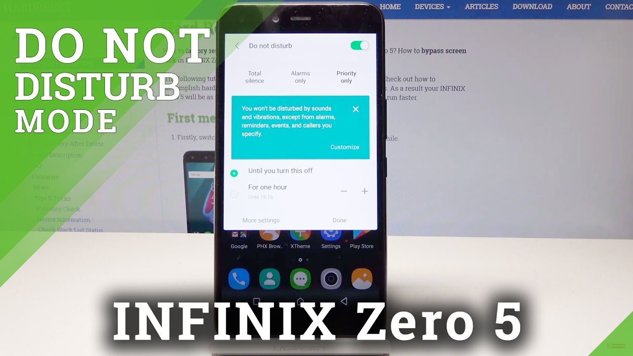 How to Set Silent Mode on INFINIX Zero 5 DND Mode / Audio Modes YouTube