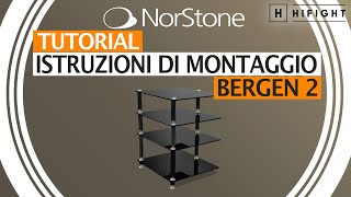 NORSTONE BERGEN II BLACK MUEBLE HIFI - Audio Factory - Alta Fidelidad