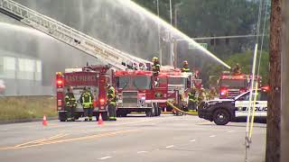 3-alarm fire at cold storage facility in Puyallup forces evacuations
