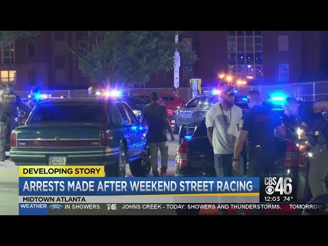 Arrests made after weekend street racing