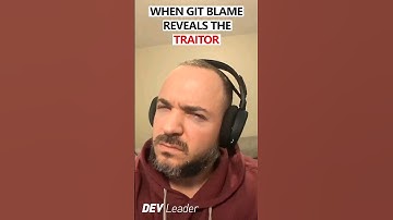When git blame reveals the real traitor #programminglife