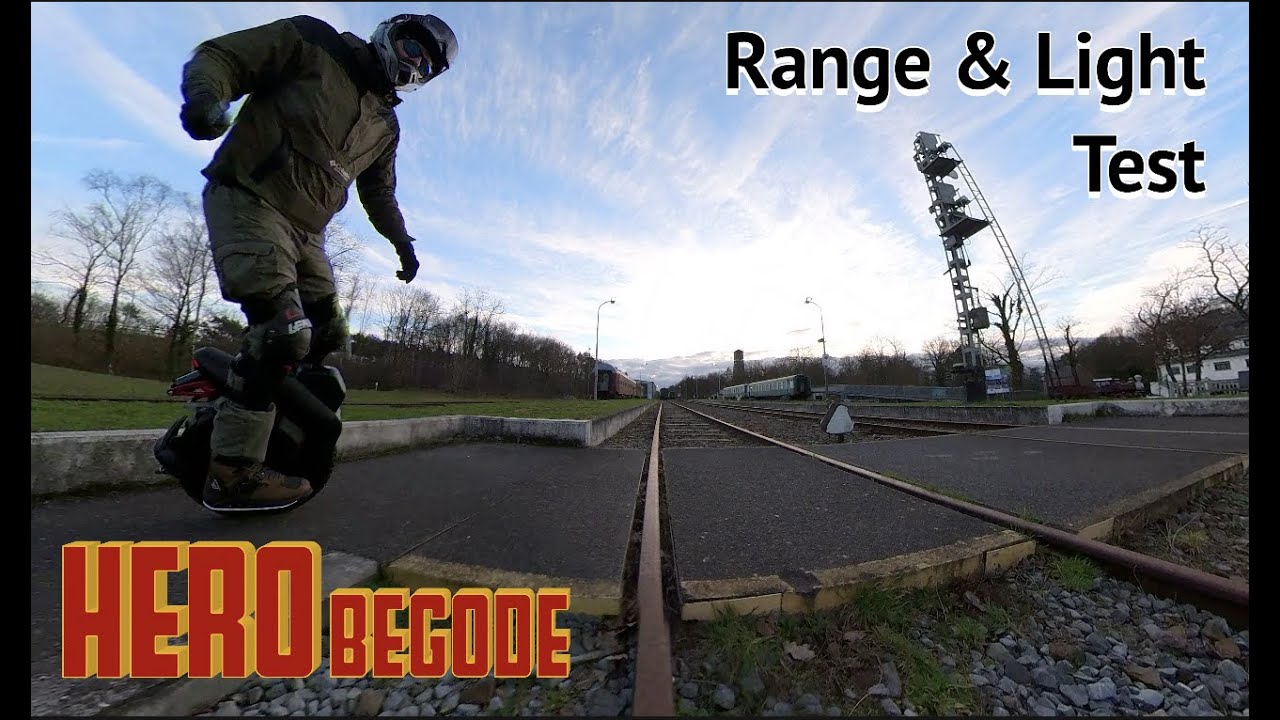Begode Hero Range & Light Test - YouTube