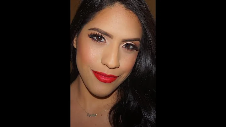 All Matte Eye & Red Lip Makeup Tutorial | LYDIA TO...