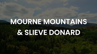 Mourne Mountains and Slieve Donard - Aerial Stock Footage - 60 Frames Per Second - 4K