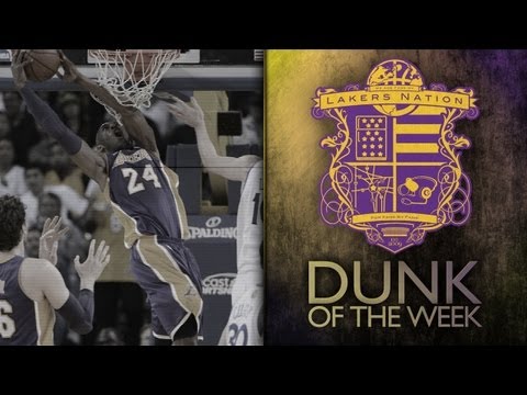 Lakers Dunk Of Week: Kobe Bryant Double Clutch One Handed Reverse On Klay Thompson