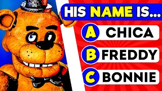 Test Your Five Nights At Freddy's Knowledge! 🤔 | FNAF Quiz 🐻