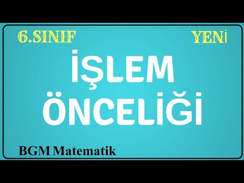 İşlem önceliği Konu anlatımı örnekler  6.Sınıf Matematik