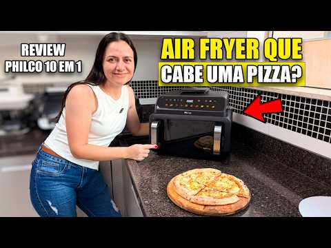 AN AIR FRYER THAT FITS A WHOLE PIZZA?! Philco PAF11C 11L 10-in-1 Barbecue Review!