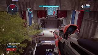 Quick scope headshot while playing Splitgate!!!