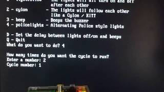 BerryClip controlled with bash script.