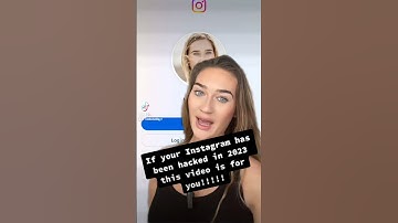 Part 1: HOW TO RECOVER A HACKED INSTAGRAM ACCOUNT IN 2023 #instagramhacked #hackedinstagram